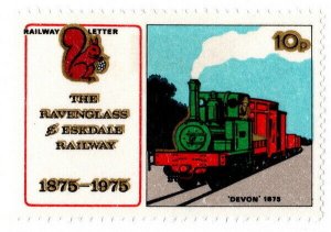 (I.B) Ravenglass & Eskdale Railway : Letter Stamp 10p