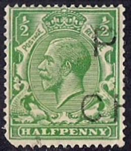 Great Britain #187 1/2P King George 5, Precancel Stamp Mint OG NH F-VF