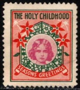 1930's US Cinderella Catholic Charities The Holy Childhood Seasons Greet...