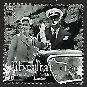 Gibraltar # 970 - Queen Elisabeth & Prince Philip - CTO.....{Pg4}