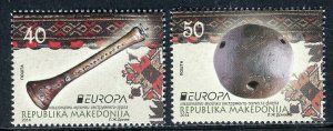 112 - MACEDONIA 2014 - Europa Cept - Musical Instruments - MNH Set