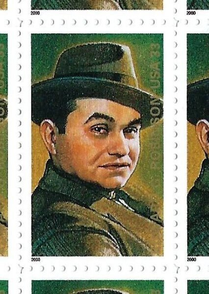 U.S. SCOTT #3446  -  EDGAR G ROBINSON -  LEGENDS OF HOLLYWOOD -  MINT N.H. SHEET