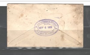 NICARAGUA 1899 COVER WITH HALF OF #103 or #103G