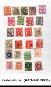 COLLECTION of BELGIUM USED STAMPS IN SMALL STOCK BOOK-175 USED STAMPS