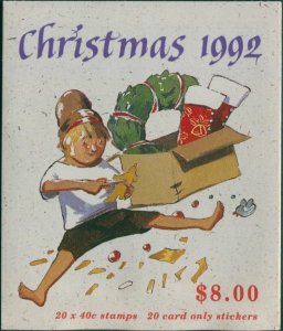 Australia booklet 1992 SG1383 40c Christmas MNH