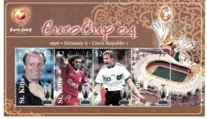 Saint Kitts 2004 - Football Cup  - Sheet of 4 Stamps - Scott #593 - MNH