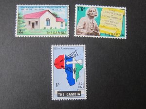 Gambia 1971 Sc 250-252 set MNH