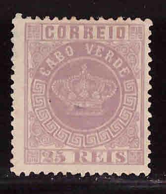 Cabo Verde Cape Verde Scott 12 MNG 1885 Crown stamp no gum