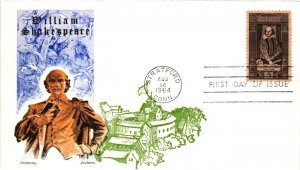 #1250 William Shakespeare = Overseas Mailer Jackson Cachet