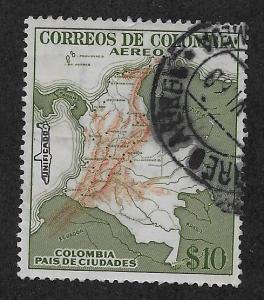 COLOMBIA SC# C253 FVF/U 1954