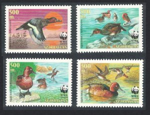 Azerbaijan Birds WWF Ferruginous Duck 4v 2000 MNH SC#704 a-d SG#480-483
