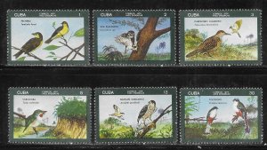 Cuba 2069-2074 Indigenous Birds set MNH