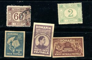 Romania  Accumulation Tax revenue Imperf Numerical Mint 1 st used 7770