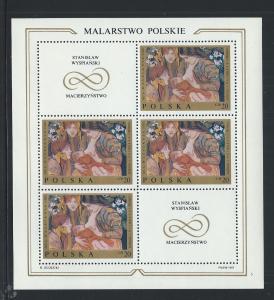 POLAND SC# 1675-82 MINI SH/4 W/LABELS VF/MNH 1969