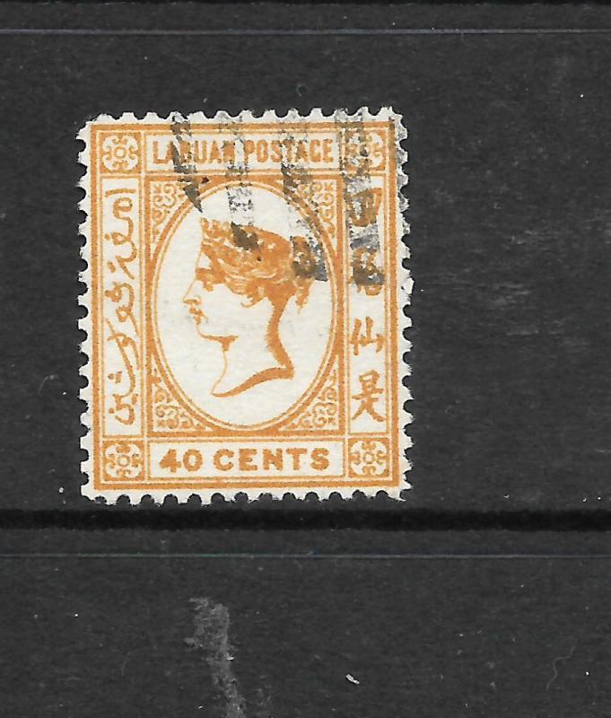 LABUAN  1892-93  40c  QV  FU    SG 47