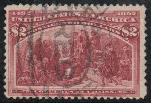 MALACK 242 F-VF, registered cancel, vivid color! c3666