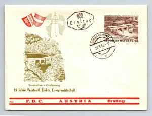 Austria 1962 FDC - 15 Years Nationalization - F12945