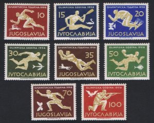 Yugoslavia Olympic Games 8v 1956 MNH SC#461-468 SG#835-842 MI#804-811