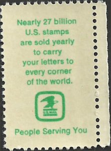 # 1489 MINT NEVER HINGED ( MNH ) STAMP COUNTER