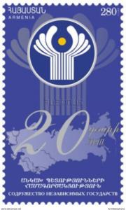 Armenia MNH** 2011 Scott 885 20th anniversary of the CIS foundation Joint Issue