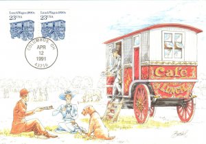 #2464 Lunch Wagon 1890s Maxi FDC