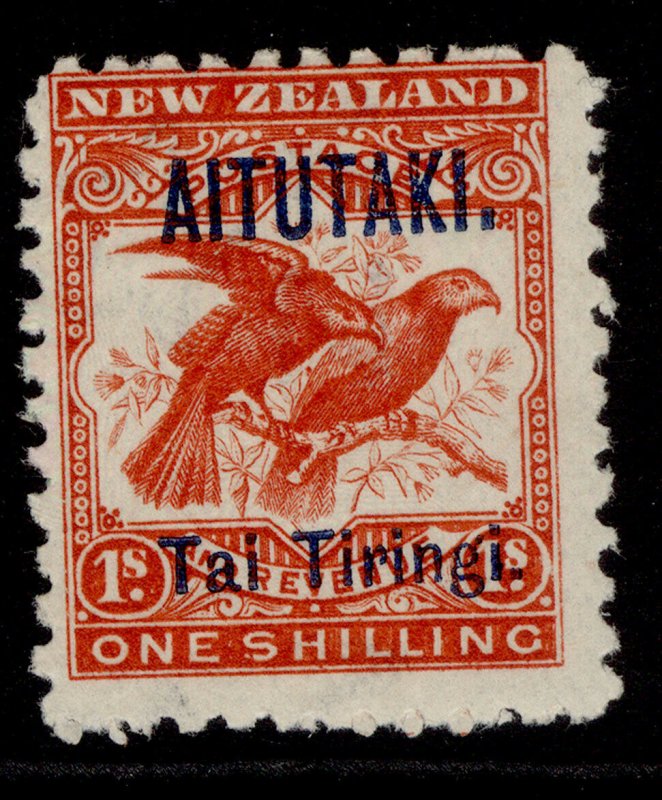 COOK ISLANDS - Aitutaki EDVII SG7, 1s bright red, M MINT. Cat £55. 