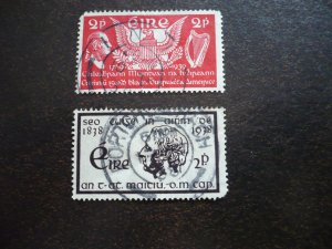 Stamps - Ireland - Scott# 101, 103 - Used Part Set of 2 Stamps