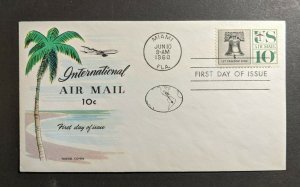 1960 International Airmail FDC Cover Miami FL