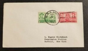 1937 Last Day Cover US Navy USS Bonita SS 165 Buffalo New York