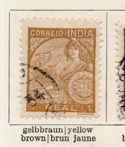 Portuguese India 1933 Early Issue Fine Used 1r. NW-172037