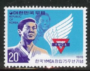 Korea Scott 1143 MNH** 1978 YMCA stamp