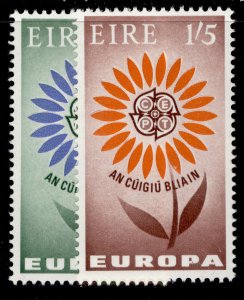 IRELAND QEII SG203-204, 1964 europa set, NH MINT.