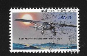SC# 1710 - (13c) - 50th Anniv Lindbergh Flight, used