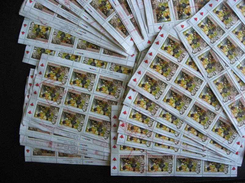 CANADA bulk lot 90 x Sc 1635 Canadian Tire full sheets used! Some wrinkle/crease