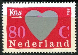 Netherlands Sc#955a MNH, 80c multi, Scratch Stamps (1997)