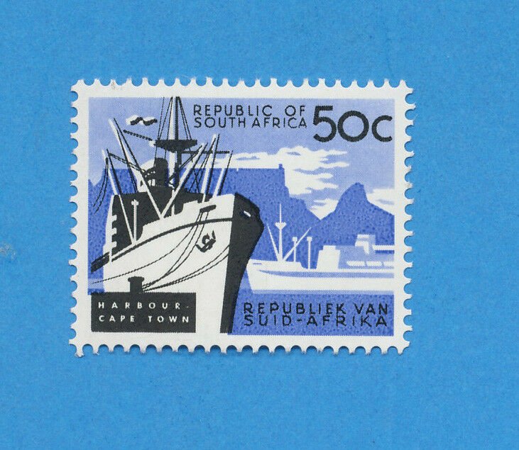 SOUTH AFRICA, scott  297 - VFMNH  - 1966  Ship and Harbor