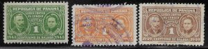 Panama RA16,17,30 used  1945. 1949.  Nice.