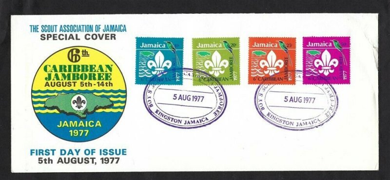 1977 Jamaica Boy Scouts 6th Caribbean Jamboree FDC