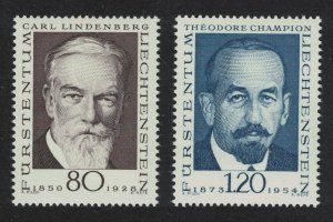 Liechtenstein Pioneers of Philately 2nd series 2v 1969 MNH SG#504-505