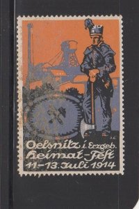 German Advertising Stamp- 1914 Homecoming Festival Oelsnitz