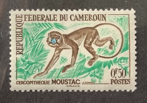 Cameroon 1962 Scott 358 MNH - 0.50 Fr,  Monkey, Moustached Guenon