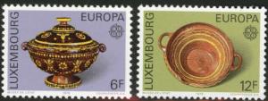 Luxembourg Scott 585-6 MNH** Europa 1976