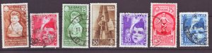 J22591 Jlstamps 1937 italy part of set used #367-73 children