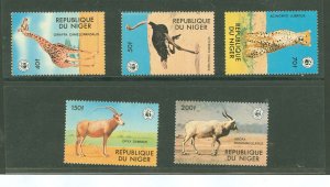 Niger #447-52  Single (Complete Set) (Animals)