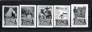 Tonga 1982 MNH Sc 504-8 PROOF SET