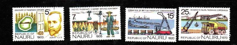 Nauru.-Sc#120-3-Unused NH set-Discovery of Phosphate-1975-