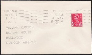 GB SCOTLAND 1970 cover PORT ELLEN / ISLE OF ISLAY machine pmk..............A9011