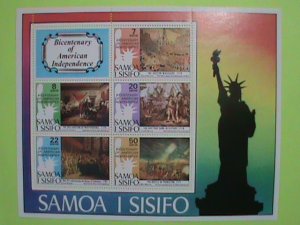 SAMOA STAMP:1976 SC# 432a  BICENTENARY OF AMERICAN INDEPENDENCE MNH FULL  SHEET.