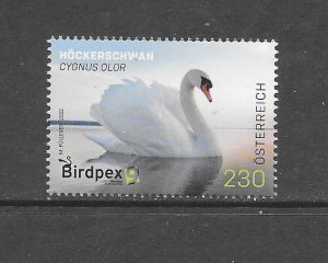 BIRDS - AUSTRIA #3009 SWAN MNH