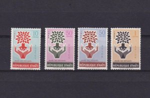 SA12e Haiti 1962 World Refugee Year mint stamps